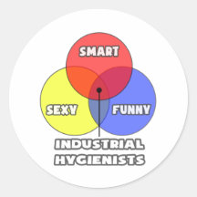 Venn Diagram .. Industrial Hygienists Stickers