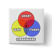 Venn Diagram .. Librarians Button
