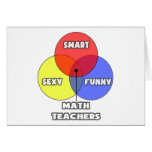 Venn Diagram .. Math Teachers Greeting Cards