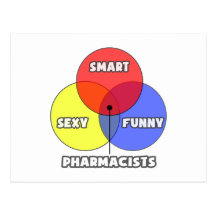 Venn Diagram .. Pharmacists Post Card
