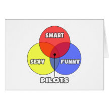 Venn Diagram .. Pilots Greeting Cards