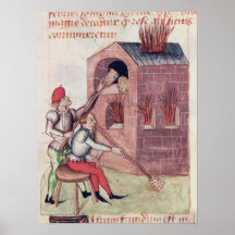 Ventilateurs en verre, de 'Tractatus de Herbis' Posters