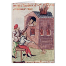 Ventilateurs en verre, de 'Tractatus de Herbis' Carte De Vœux