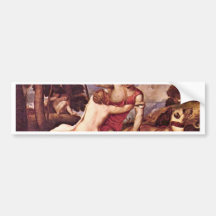 Venus And Adonis,  By Tizian (Best Quality) Bumper Stickers
