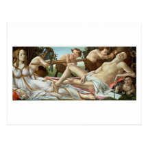 Venus and Mars, c.1485 (tempera and oil) Post Card