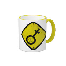 Venus and  Mars Symbol Coffee Mugs
