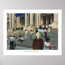 Venus de Milo In Front Of The Met Poster