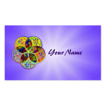Venus Flower of Love fineART Flower Power Business Card Template