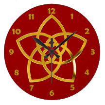 VENUS FLOWER / Venusblume GOLD / clock face number