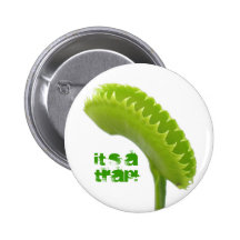Venus Fly Trap Pinback Button