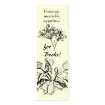Venus Flytrap Mini Bookmark Business Card Template