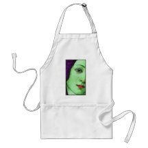 Venus in green apron