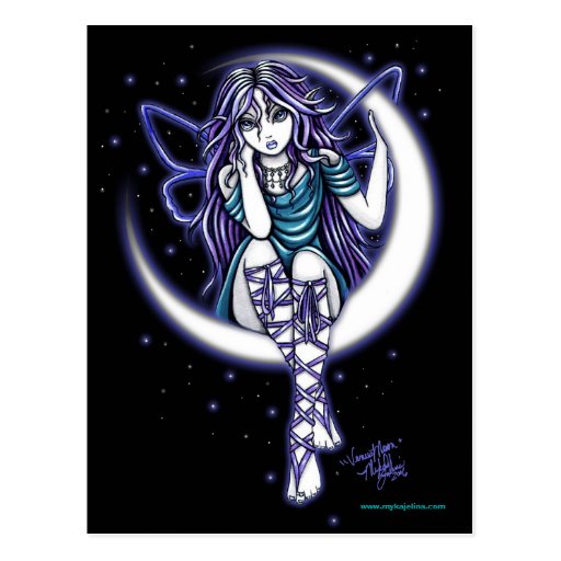 Venus Moon Celestial Fairy Fantasy Postcard