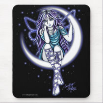 "Venus Moon" Crescent Moon Fairy Art Mousepad mousepads