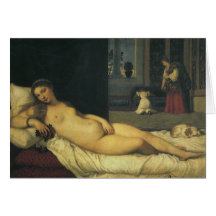 Venus of Urbino by Titian, Renaissance Art Greeting Card