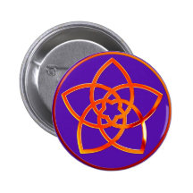 Venusblume / Venus Flower RED | violet Anstecknadelbuttons