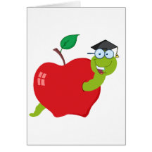 Ver licencié de bande dessinée à Apple Carte De Vœux