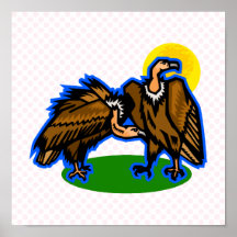 Vera & Vern Vulture Poster