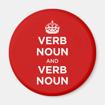 Verb Noun and Verb Noun Magnet