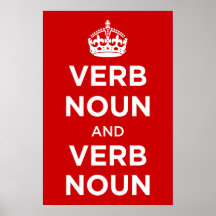 Verb Noun and Verb Noun Posters