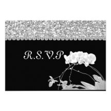 VERGER BLANC épousant la CARTE de R.S.V.P Invitations