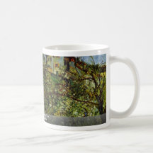 Verger des arbres fleurissants par Pissarro Camill Tasse
