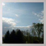 Véritable affiche de ciel bleu