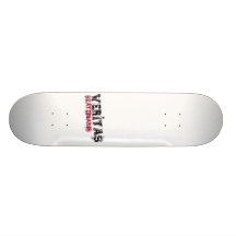 veritas logo white skateboard