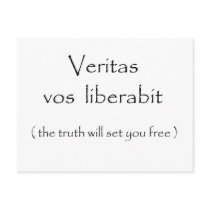 Veritas vos liberabit-postcards