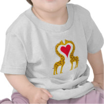 verliebte Giraffen T-shirts