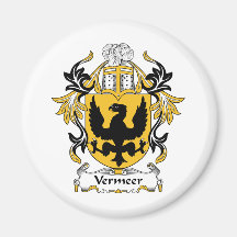 Vermeer Family Crest Fridge Magnets