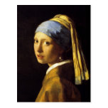 Vermeer Girl with a Pearl Earring Fine Art Post Card
