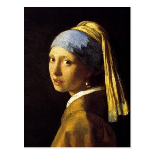 Vermeer Girl with a Pearl Earring Fine Art Post Card