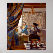 Vermeer - The Art of Painting Print