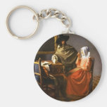 Vermeer The Glass of Wine Key Chain