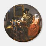 Vermeer The Glass of Wine Magnet