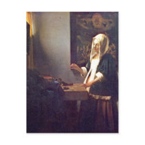 Vermeer van Delft, Jan Die Perlenw?gerin Woman Hol Postcards