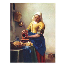 Vermeer van Delft, Jan Milchausgie?ende Magd The M Postcards