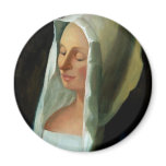 VERMEER'S LADY WEIGHING GOLD FRIDGE MAGNETS