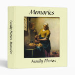 Vermeer's Maidservant Pouring Milk (circa 1660) 3 Ring Binders