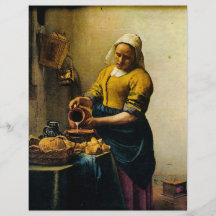 Vermeer's Maidservant Pouring Milk (circa 1660) Full Colour Flyer