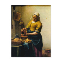Vermeer's Maidservant Pouring Milk (circa 1660)