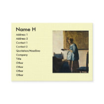 Vermeer's Woman in Blue Reading a Letter ca.1665
