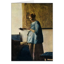 Vermeer's Woman in Blue Reading a Letter ca.1665