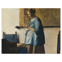 Vermeer's Woman in Blue Reading a Letter ca.1665