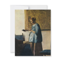 Vermeer's Woman in Blue Reading a Letter ca.1665