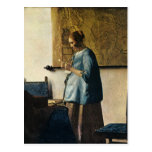 Vermeer's Woman in Blue Reading a Letter ca.1665 Postcards