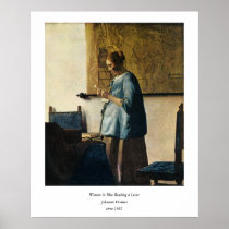 Vermeer's Woman in Blue Reading a Letter ca.1665