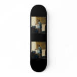 Vermeer's Woman in Blue Reading a Letter ca.1665 skateboards