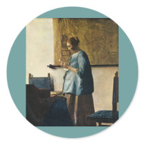 Vermeer's Woman in Blue Reading a Letter ca.1665